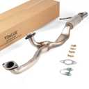 VIMLUK Exhaust Y Pipe for Ford Explorer 2011-2019 3.5L Non Turbo - 409 Stainless Steel Front Flex Pipe with Gaskets and Clamps | Direct Fit Replacement Part 1:1 OEM Match OE# BB5Z5G274A (VK-F55661)