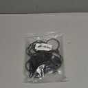 Ginbel Direct 28 Pack 2 Inches Openable Curtain Rings with Clips, Drapery Metal Clip Iron Drapes Hangers Decorative for Windows Rods Rustproof, Black