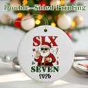 2 x Santa Says 67 Christmas Ornament 2025 | 6 7 Ornaments | Funny 67 Meme Ornament | Funny Christmas Ornaments | Gen Alpha Gift | Teen Boy Gift
