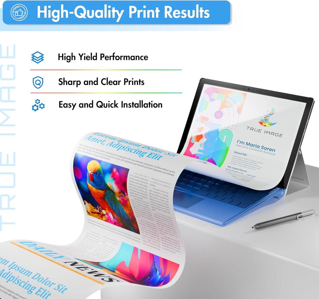 TRUE IMAGE Compatible 410A Toner Cartridge Replacement for HP 410A 410X 410 CF410A CF411A  CF413A Color Laserjet Pro MFP M477fnw M477fdw M477fdn M452dn M452nw M477 Printer (3 Pack)