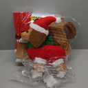 Christmas Decorations Outside Non-Collapsible Lights Christmas 2PCS Dogs Lighted with LED Warm Lights for Yard Lawn Porch Garden Living Room Bedroom Indoor Outdoor