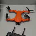 Lozenge Brushless Drone with Camera 4K GPS Drone Follow Me Quadcopter RC Helicopter L900 Pro SE Motorized Adjustment Cam Dual Cameras with Storage Bag (1080P Camera&2 Battery&Orange)