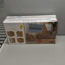 12x12in Storage Baskets Set of 4 Water Hyacinth Baskets, Foldable Handwoven Storage Cubes, Wicker Cube Baskets Laundry Organizer Totes for Home