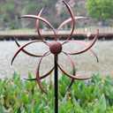 Wind Spinner Outdoor Metal Wind Sculptures 360 Degrees Wind Spinners for Yard and Garden