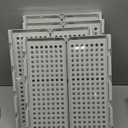 4 Pack Stackable Closet Storage Basket - Stackable Storage Bins, Multifunctional & Foldable Closet Organizer Divided, Wardrobe Cupboard Space-Saving Clothes Storage Hat Organizer, White