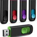 5 Pack 8GB USB Flash Drive, USB 2.0 Memory Stick Thumb Drive Pen Drives Jump Drive for Data Storage Multiple Color (Blue,Red,Green,Purple,Black)