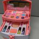 PERRYHOME Kids Makeup Set for Girl 56 Pcs Washable Real Cosmetic, Non-Toxic Frozen Toys Toddler Makeup Kit, 2026 New Princess Valentine & Birthday Girl Gift for 3 4 5 6 7 8 9 10 11 12 Year Old Girls