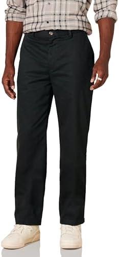  Men's Classic-Fit Wrinkle-Resistant Flat-Front Stretch Chino Pant, Size 42W×30L