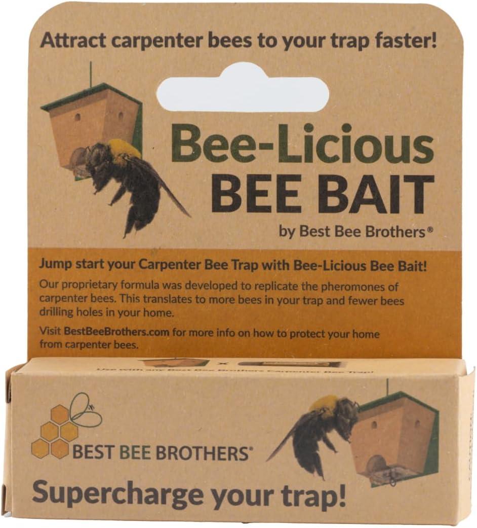 Best Bee Brothers, Bee-Licious Carpenter Bee Bait, All-Natural Pheromone Lure, 10 ml Squeeze Tube