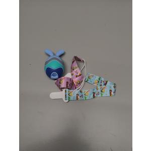 3 Pack Easter Egg Bunny Baby Teether for Easter Basket Stuffers, Rabbit Egg Rattle Toy Teething for Easter Basket Essentials Infant Boys & Girls First Gifts with 2 Packs Easter Egg Pacifier Clip, 3 Months+