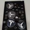 for Tesla Model 3 Y S X Wheel Hub Caps Center Cover Silver Matte (4PCS) Modification Hubcaps for Tesla Accessories