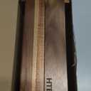 HTB Small Wooden Tea Bag Box 2PCS, 3 Compartments Acacia Wood Tea Bag Chest with Handle, Mini Countertop Divided Storage Container for Beverage Supplies, Sugar, Sweeteners, Individual Packets