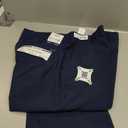 COOFANDY Mens Dress Pants Expandable Waist Wrinkle Free Suit Pants Flat Front Casual Dress Slacks (34W x 28L, Navy Blue)