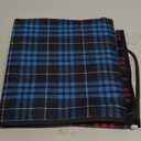 XKDOUS 2pcs Adult Bibs For Men Washable, Reusable Waterproof Large Bibs For Adult, Clothing Protector With Crumb Catcher,Bibs For Eating, Feeding Adult Bibs For Women Elderly Men Senior Citizens Gifts (Red & Blue)