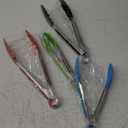 Kitchen Tongs with Silicone Tips - ForTomorrow Set of 5, 7 9 Inch Premium Silicone Tipped Tongs for Cooking Heat Resistant, Serving Food, BBQ (Multicolor)