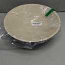 Decorative fruit bowl for Home Decor Large Modern Handicraft Key Bowl for Entryway Table Stylish Centerpiece Purse Bowl Pedestal bowl for Kitchen Counter Coffee Table(Artificial Stone Beige)