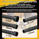 Miter Saw Dust Collection Adapter for DeWalt DWS779 & DWS780, 5-in-1 Vacuum Hose Connector, Improved Dust Collector Upgrade, Fits 12-Inch Sliding Miter Saw Accessories
