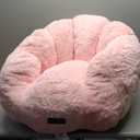 MAXYOYO Bean Bag Chair for Kids, Shell Shaped Bean Bag Couch for Boys and Girls, Toddler Chair Bean Bag Sofa for Playroom, Nursery Room, Pink