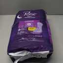 Poise Overnight Incontinence & Postpartum Pads for Bladder Leaks, 8 Drop Extra Coverage, 36 Count (Long)