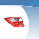 LABLT Red Clear Tail Light Signal Lamp Outer Driver Side Replacement for 2014-2016 Corolla
