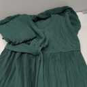 SCOMCHIC Women's Plus Size Cocktail Dress Off The Shoulder Flowy Pleated Wedding Guest Party Short Dress 3XL