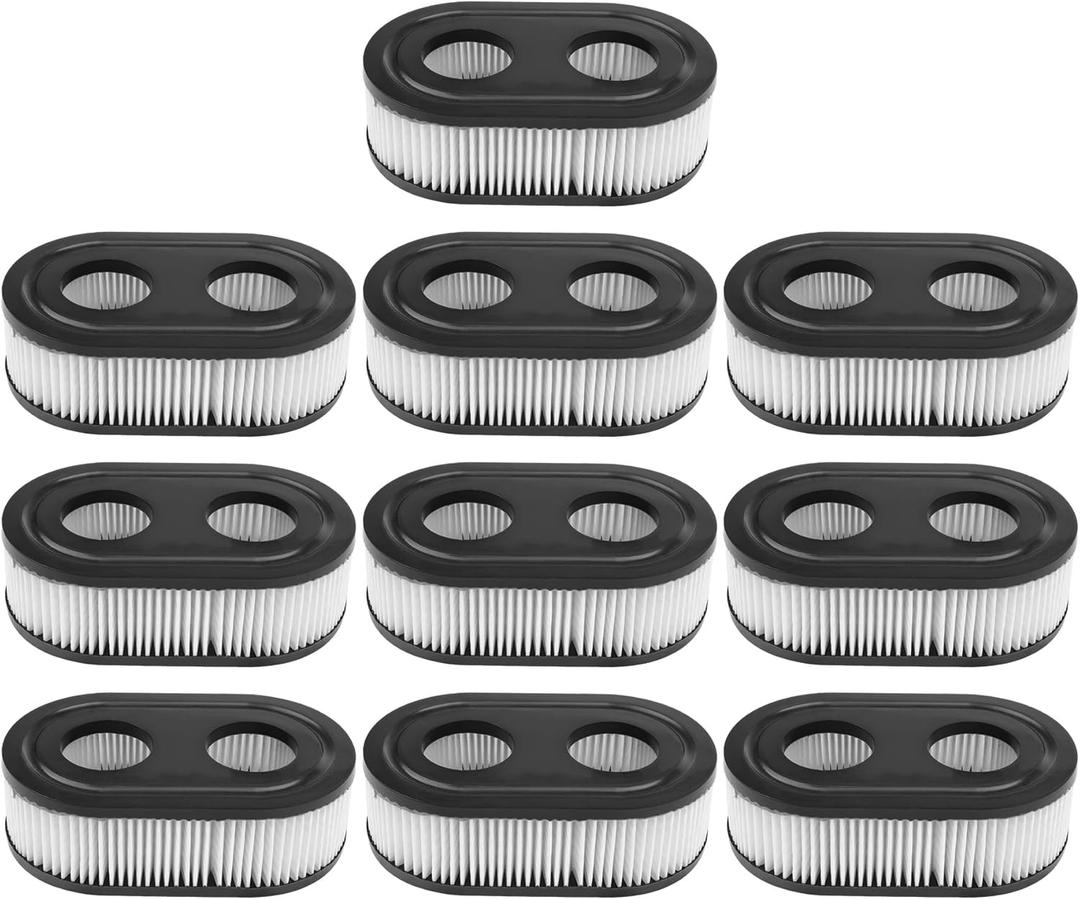 10-Pack 593260 Air Filter for Replacement 334404 798452, WOXAFO Lawn Mower Air Filter, Air Cleaner Filters for 500EX 550EX 575EX 625EX 675EXI 725EXI Series Engines Lawn Mower Parts