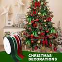 2 x Coffee Velvet Ribbon 3/8" x 20Yd,Great for Gift Wrapping,Hair Bows Making, Wreaths,Wedding and Christmas Party Decoration(Coffee 3/8")