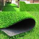 Indoor and Outdoor Balcony Faux Fake Grass Rug with Drainage Holes 4 Feet X 8 Feet Artificial Grass Carpet Artificial Turf Mat Customizable Fake Grass Lawn Synthetic Green Grass