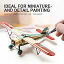 Golden Maple Miniature Paint Brushes, 15PC Model Brushes Micro Detail Paint Brush Set, Fine Detailing for Acrylics, Oils, Watercolors & Paint by Number, Figurine (Black)