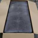 Emerald Home Furnishings Gray Storage Ottoman, Dimensions: 20x55x25Inch