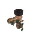 Watts 800M4-QT Anti-Siphon Pressure Vacuum Breaker Quarter Turn Shutoff, Tee Handles, 1 Inch, Bronze