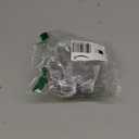 TOFLEN 8 oz Dessert Cups with Spoons, 50 Pack Clear Plastic Small Party Serving Bowls for Sundae, Parfait, Fruit, Strawberry Shortcake, Disposable Snack Bowls (Flower Shape)