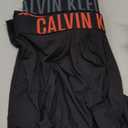 Calvin Klein Men's Intense Power 3-pack Boxer Brief (Large, Black Bodies W/ White, Turbulence, Vermillion Brown Logos)