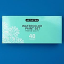 ARTISTRO Watercolor Paint Set, 48 Vivid Colors in Portable Box, Palette set, Inc