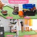 Sdpeia Under Sink Mat 22"14" Waterproof Silicone Cabinet Liner & Sink Protector for Kitchen & Bathroom, Multi-Purpose Organizers Tray for Pets, Laundry, Cat Litter Mat (Avocado Green)