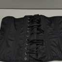 Royals Fashion Heavy Duty Waist Trainer Womens Conical Curvy Corset Underbust Steel Boned Cotton Corset (as1, alpha, x_l, regular, regular, Black) XL