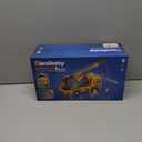 Large Crane Truck Toy with Extendable Crane Arm, Lights & Siren Sounds, Assemble & DIY Truck Engineering Vehicle Toy for Boys Girls Christmas Birthday Gifts Kids Toys for 3 4 5 6 7 8 Years Old