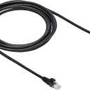 Amazon Basics RJ45 Cat 6 Ethernet Patch Cable, 10Gbps High-Speed, 250MHz, Snagless, Gold-Plated Connectors, 10 Foot, Black
