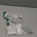 6 Inch Square Ceiling Mount Shower Arm with Flange, Stainless Steel Matte Black Replacement Rain Shower Head Extension Arm