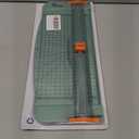 Firbon A4 Paper Cutter 12 Inch Titanium Straight Paper Trimmer with Side Ruler for Scrapbooking Craft, Paper, Coupon, Label, Cardstock (Morandi)