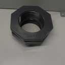 2 Pcs 4 Inch PVC Bulkhead Fitting Water Tank Connector Plumbing Bulkhead Pipe Fitting NPT for Rain Barrels, Water Tanks, Aquariums, Tubs, Pools