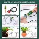 BYDOLL Plant Self-Watering Stakes Automatic Watering Terracotta Spikes for Indoor Outdoor Plants,Houseplant Mushroom Insert Devices for Vacation use,Bonsai Drip Irrigation System (5 Pack) (4.8''X1.7'')