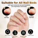 UNA GELLA Extra Short Almond Nail Tips Full Cover 504PCS Gel Nail Tips Short Almond Shaped Nails Tips Soft Gelly Gel Clear Fake Nails Tip for Acrylic Nail Tip Soak Off Home DIY Salon Nails 12 Sizes