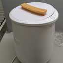 SereneLife Bucket Towel Warmers, White Large Towel Warmer for Spa and Bathroom, Luxury Towel Heater Gifts for Him & Her, Auto Shut-Off, Fits 2 large, Blankets, Bathrobes, PJ's