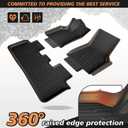 TripleAliners Floor Mats Compatible with 2025+ Tesla Model Y Juniper Standard Accessories TPE Full Set Floor Liner Full Coverage All-Weather Cargo Liner Anti-Slip Custom Fit (for Standard Trim ONLY)