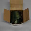 Syhood Outdoor Ribbon Poly Satin Ribbon Floral Craft Decoration Aspidistra Leaf Riband Easter Holiday Outdoor Decorating(4 Inch X 30 Yards,Dark Green)