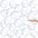 Yinder 24 Pieces Inflatable Beach Ball 6 Inches Pool Floating Ball Under the Sea Party Decorations Bubble Ocean Summer Pool Toys Party Supplies(Clear)