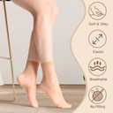 MANZI 12 Pairs Women's Ankle High Sheer Socks