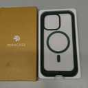 Miracase Magnetic Glass for iPhone 13 Pro Case,Compatible with MagSafe,Full-Body Bumper with Shockproof Military-Grade,Built-in 9H Tempered Glass Screen Protector for iPhone 13 Pro,Acacia Green