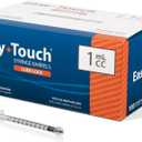 EasyTouch Luer-Lock Syringe Barrel, 1ML Syringe, Pack of 100